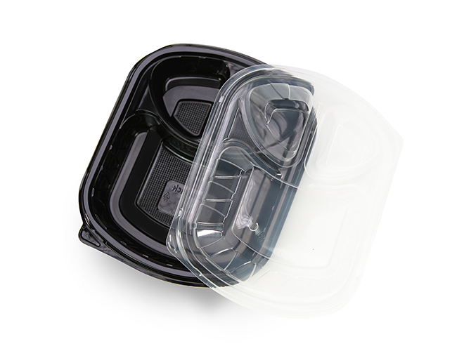 Meal Tray Lid (2 compartments)