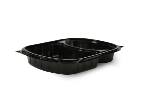 Microwavable Meal Tray 2 compartments